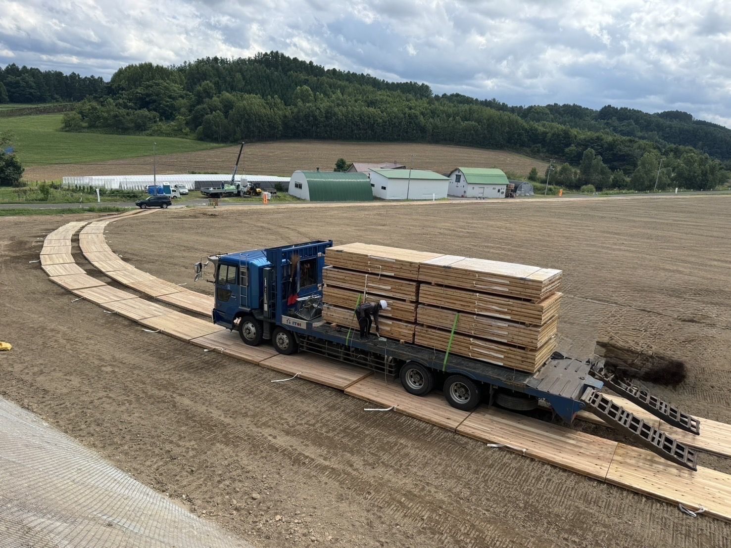 CLTmat 農地の仮設道路